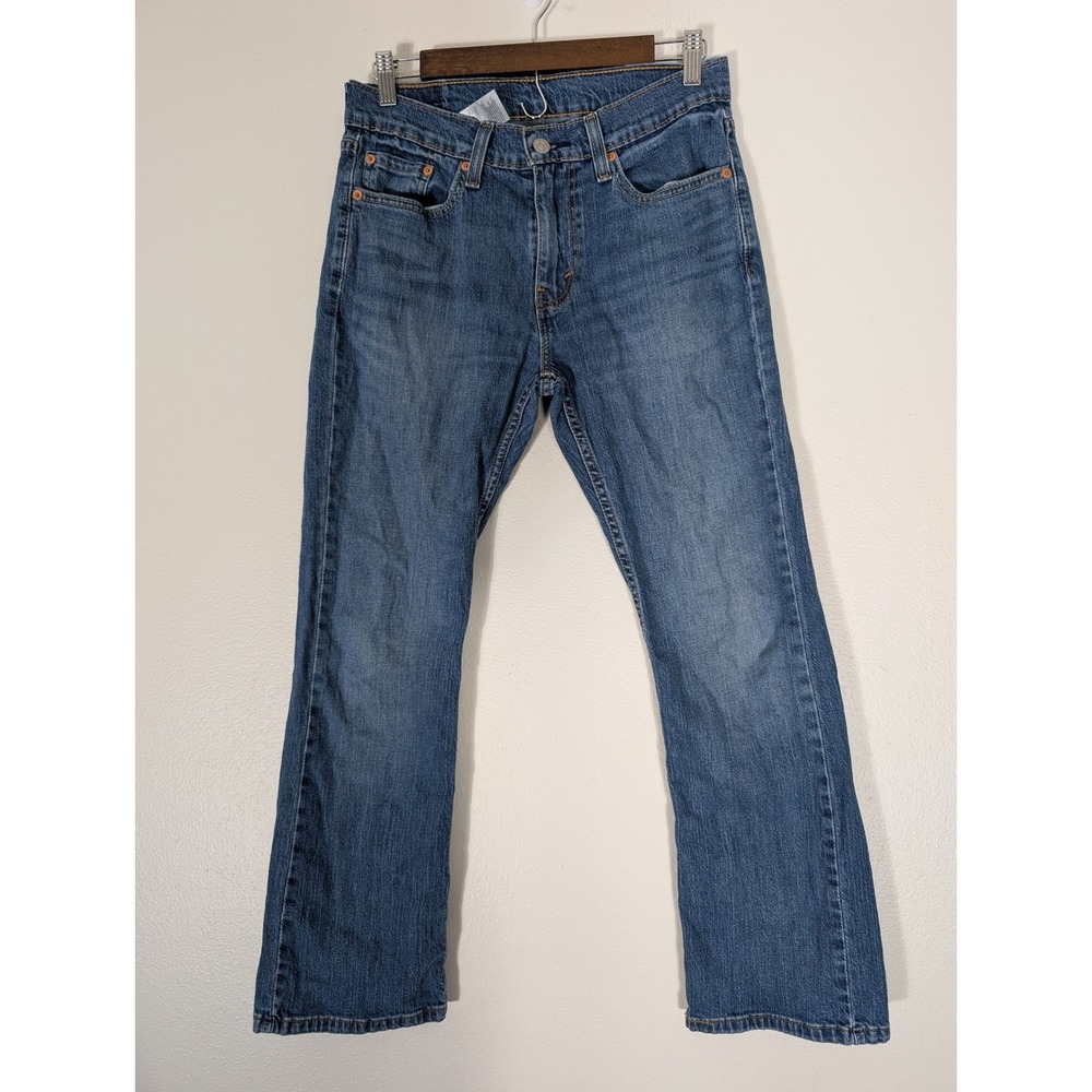 Levis 527 Slim Bootcut Men's 29/30 Fits 29/27 Jeans Medium Wash Blue Denim